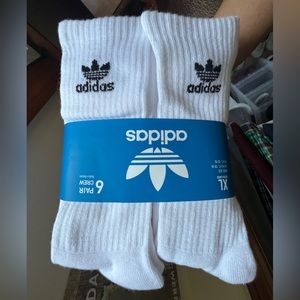 Adidas Trefoils Crew Socks  6 Pairs